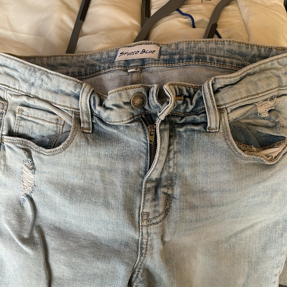 Light Blue Ripped Jeans - Picture 3 of 5